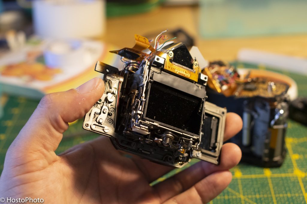 Canon A1 – Démontage du bloc miroir