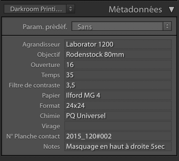 Hostophoto - Darkroom Notebook Lightroom plugin