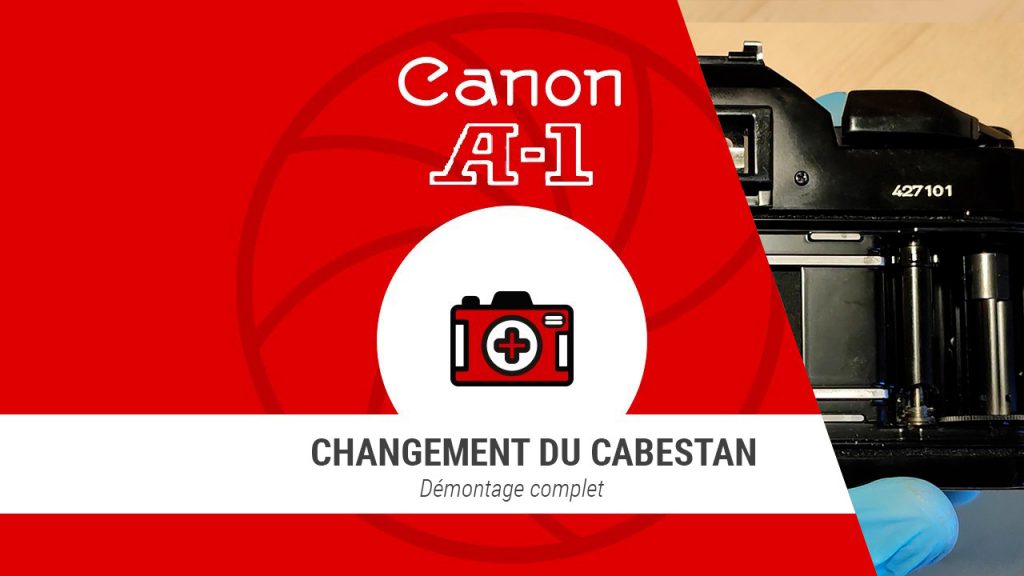 Replacing the film-transport sprocket on a Canon A-1